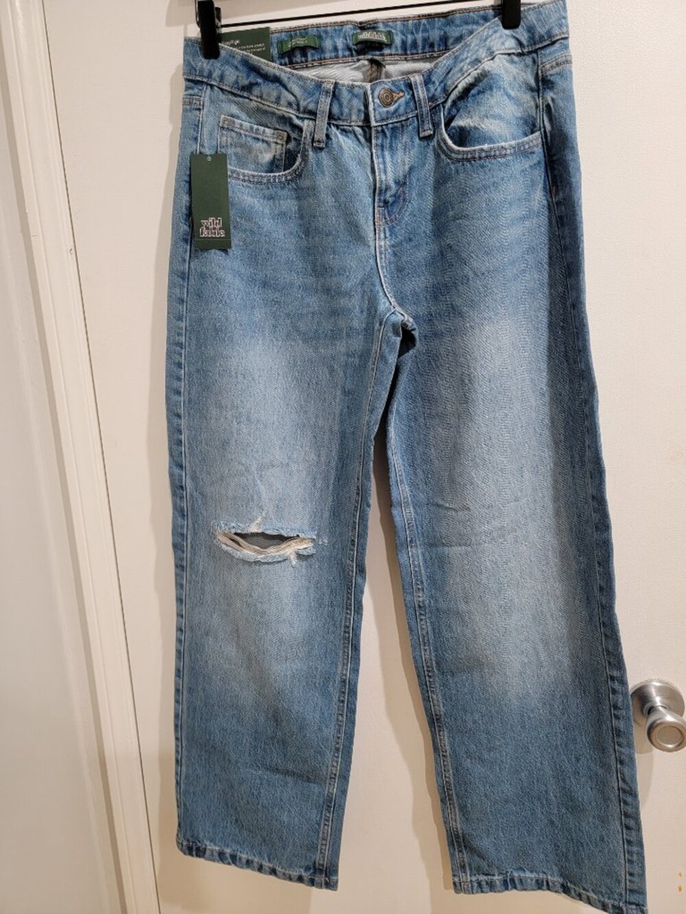 Women's Low-Rise Straight Fit Jeans - Wild Fable™ Medium Wash 6